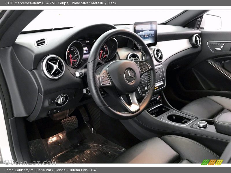 Polar Silver Metallic / Black 2018 Mercedes-Benz CLA 250 Coupe