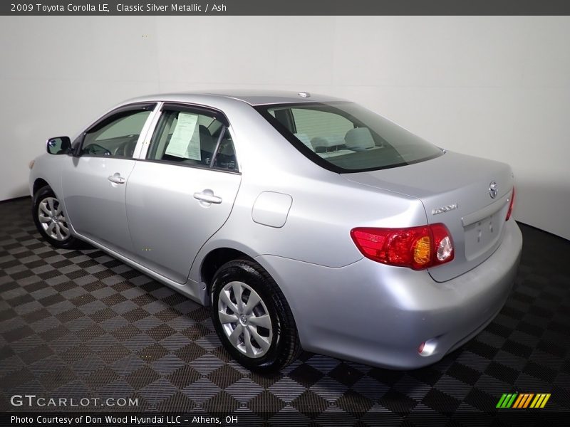 Classic Silver Metallic / Ash 2009 Toyota Corolla LE