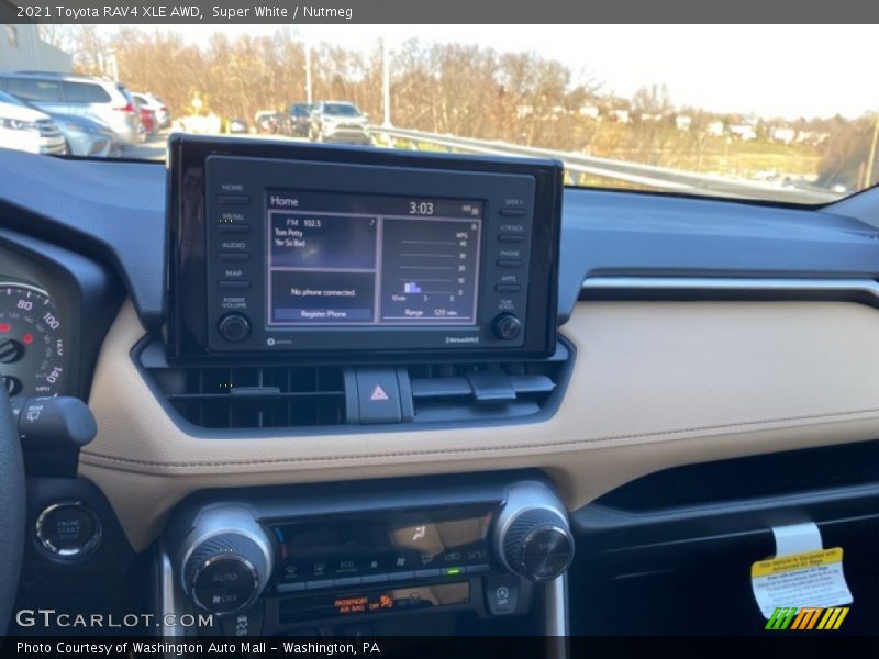 Super White / Nutmeg 2021 Toyota RAV4 XLE AWD