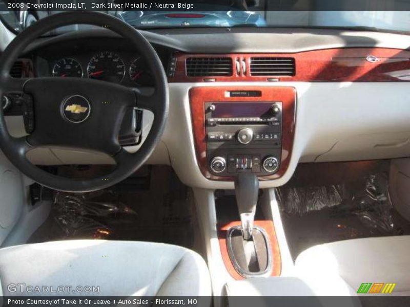 Dark Silver Metallic / Neutral Beige 2008 Chevrolet Impala LT