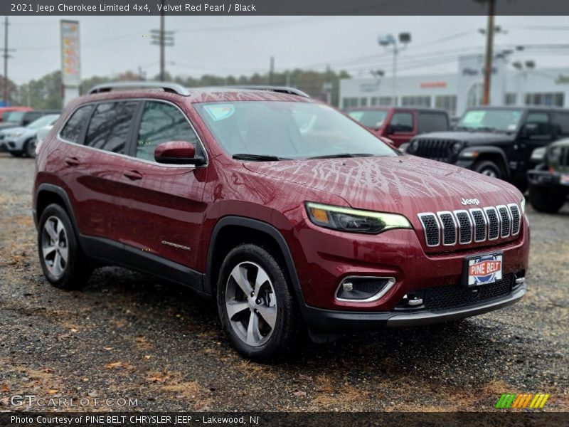 Velvet Red Pearl / Black 2021 Jeep Cherokee Limited 4x4