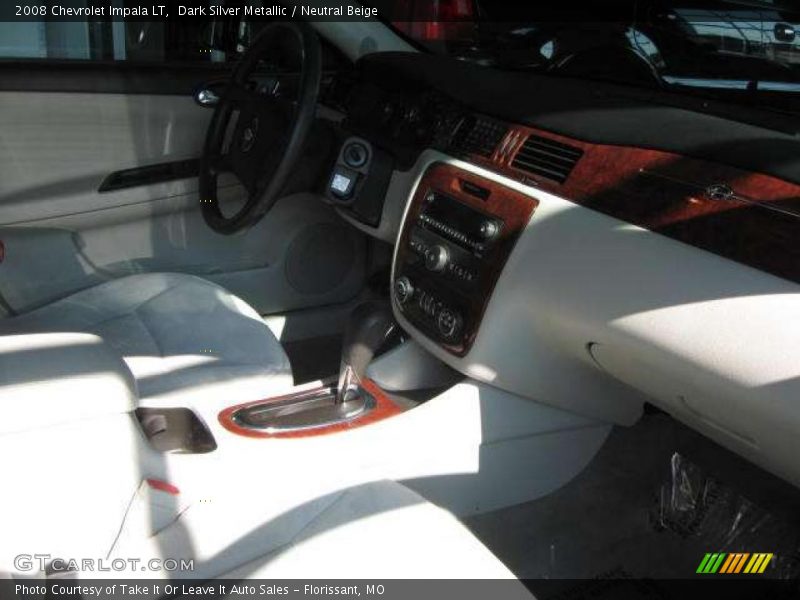 Dark Silver Metallic / Neutral Beige 2008 Chevrolet Impala LT