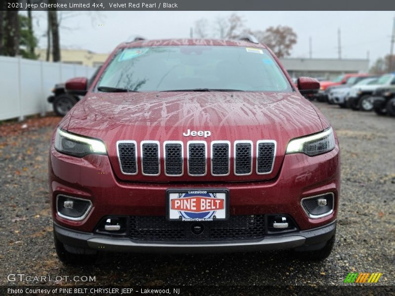 Velvet Red Pearl / Black 2021 Jeep Cherokee Limited 4x4