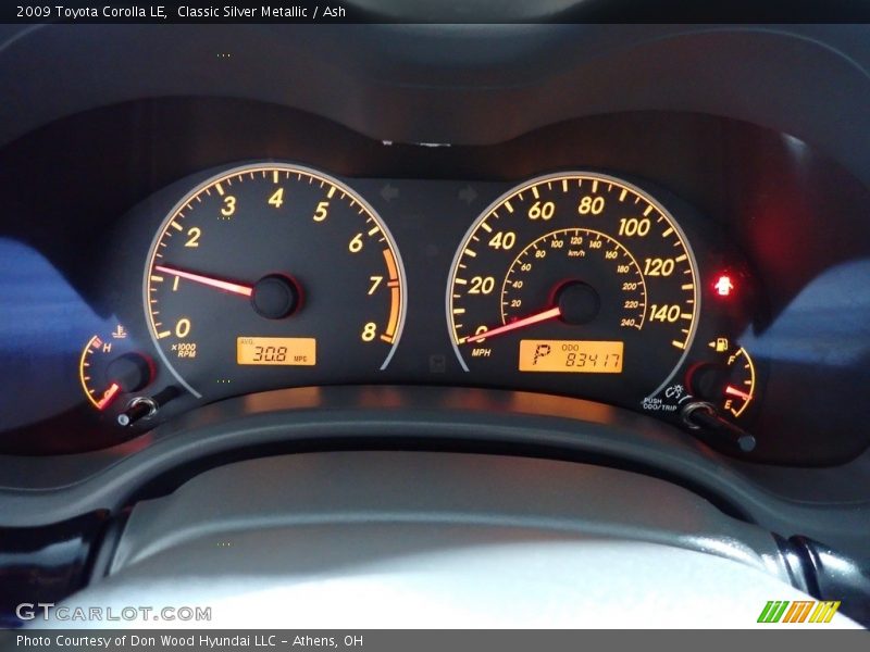 Classic Silver Metallic / Ash 2009 Toyota Corolla LE