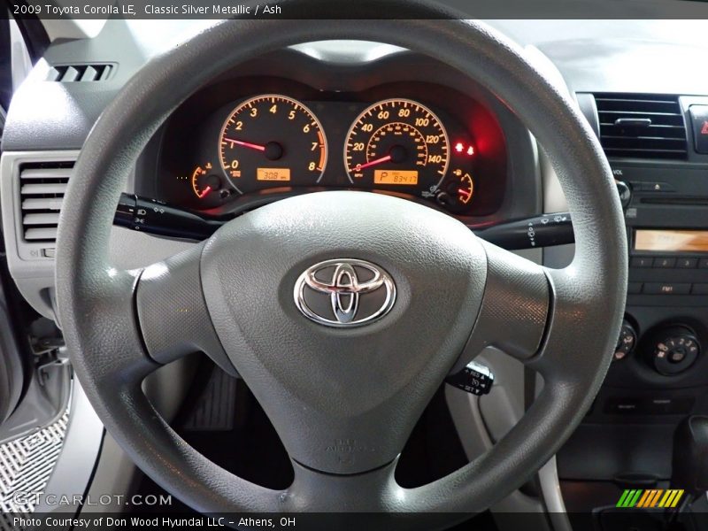 Classic Silver Metallic / Ash 2009 Toyota Corolla LE