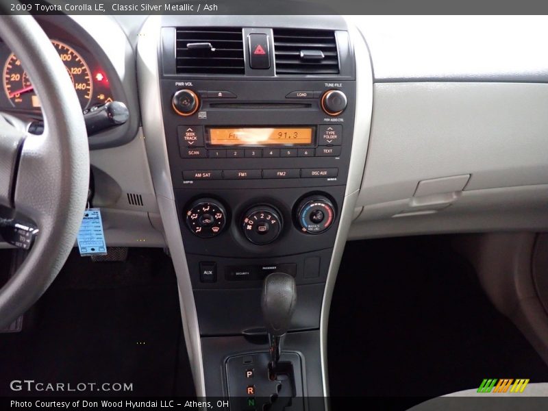 Classic Silver Metallic / Ash 2009 Toyota Corolla LE