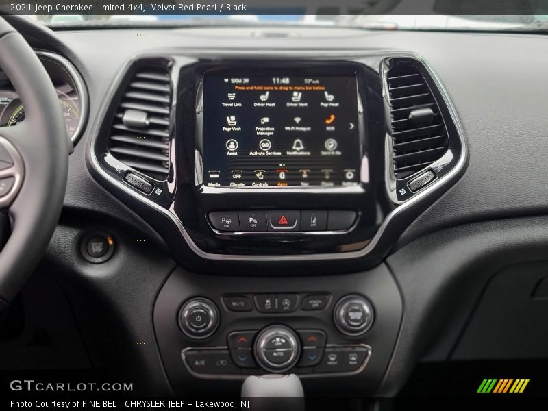 Velvet Red Pearl / Black 2021 Jeep Cherokee Limited 4x4