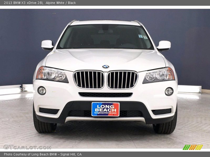 Alpine White / Black 2013 BMW X3 xDrive 28i