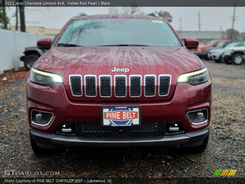 Velvet Red Pearl / Black 2021 Jeep Cherokee Limited 4x4