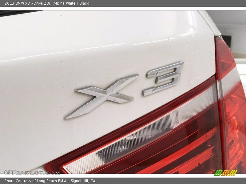 Alpine White / Black 2013 BMW X3 xDrive 28i