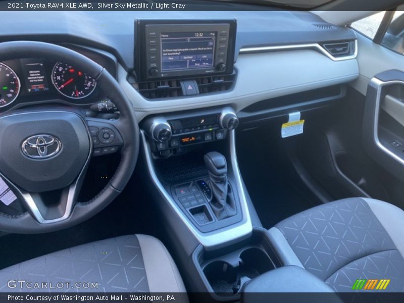 Silver Sky Metallic / Light Gray 2021 Toyota RAV4 XLE AWD