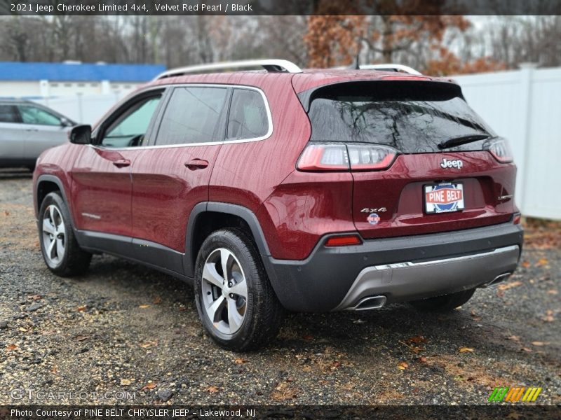 Velvet Red Pearl / Black 2021 Jeep Cherokee Limited 4x4
