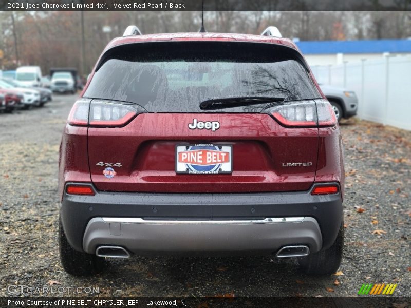 Velvet Red Pearl / Black 2021 Jeep Cherokee Limited 4x4