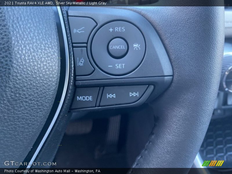 Silver Sky Metallic / Light Gray 2021 Toyota RAV4 XLE AWD