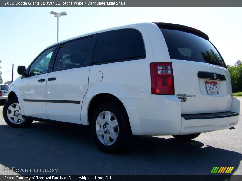 Stone White / Dark Slate/Light Shale 2008 Dodge Grand Caravan SE