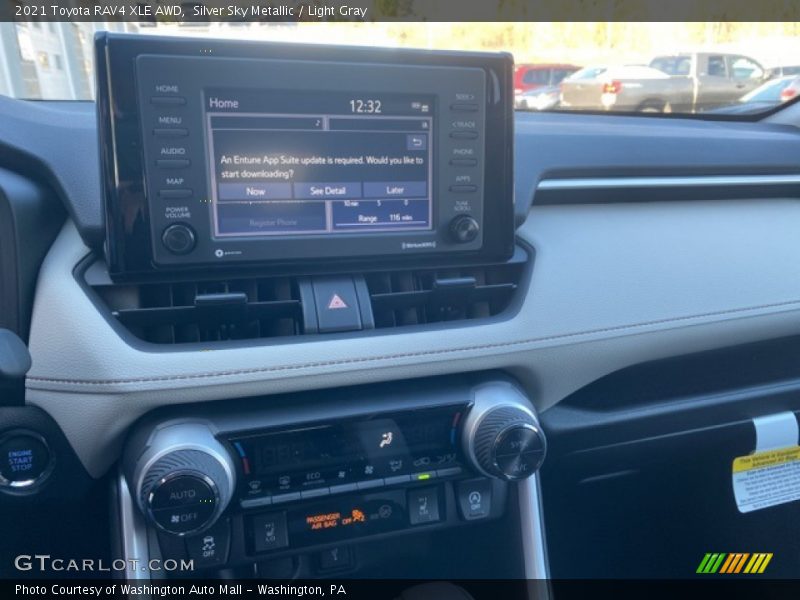 Silver Sky Metallic / Light Gray 2021 Toyota RAV4 XLE AWD