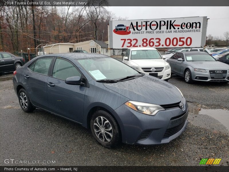 Slate Metallic / Ivory 2014 Toyota Corolla LE Eco