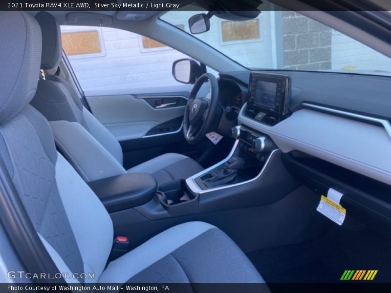 Silver Sky Metallic / Light Gray 2021 Toyota RAV4 XLE AWD