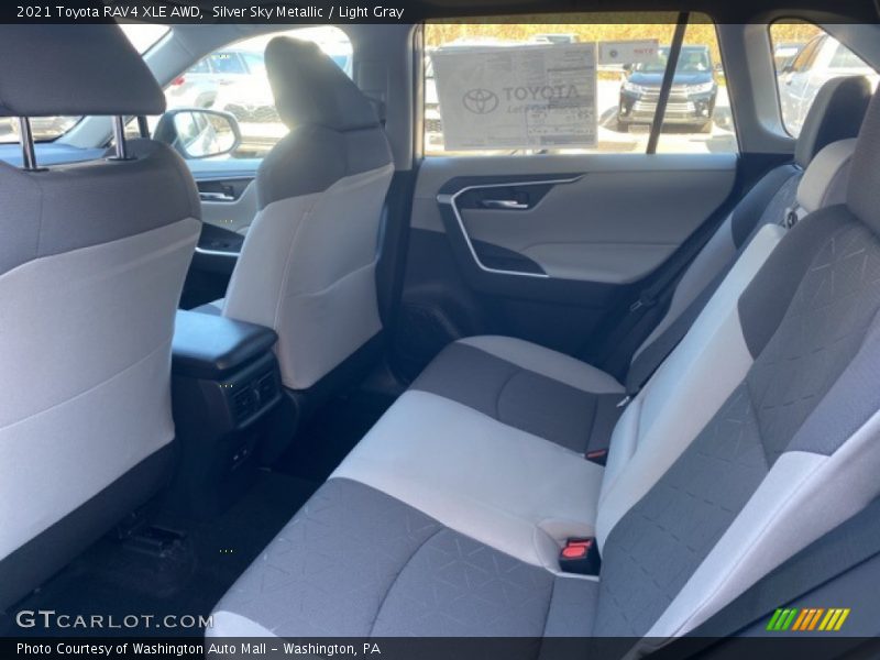 Silver Sky Metallic / Light Gray 2021 Toyota RAV4 XLE AWD