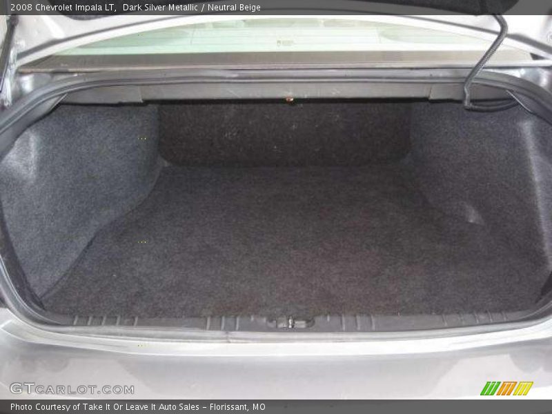 Dark Silver Metallic / Neutral Beige 2008 Chevrolet Impala LT