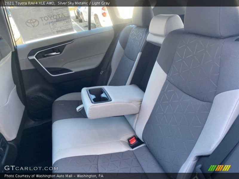 Silver Sky Metallic / Light Gray 2021 Toyota RAV4 XLE AWD