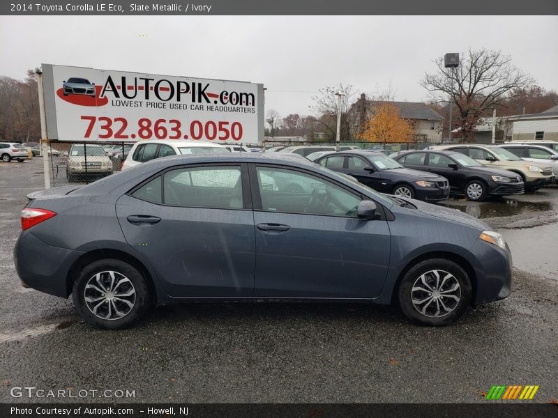Slate Metallic / Ivory 2014 Toyota Corolla LE Eco