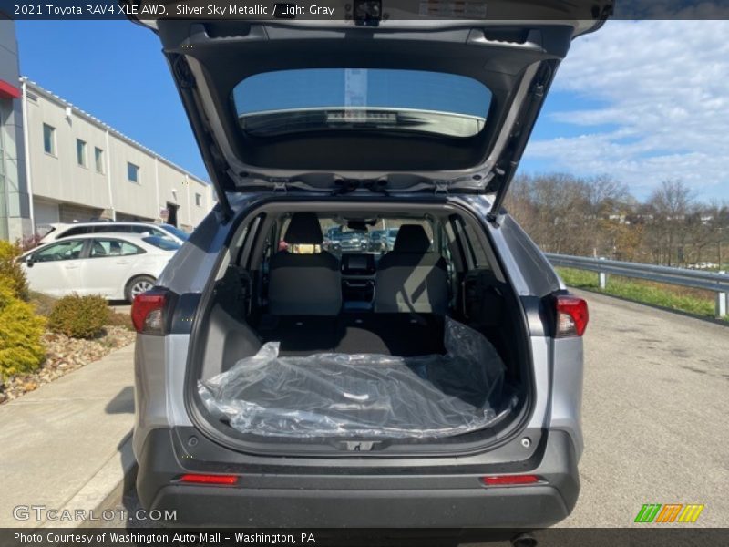 Silver Sky Metallic / Light Gray 2021 Toyota RAV4 XLE AWD