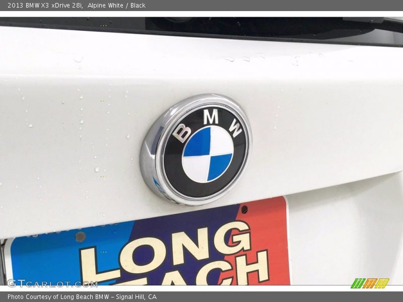 Alpine White / Black 2013 BMW X3 xDrive 28i