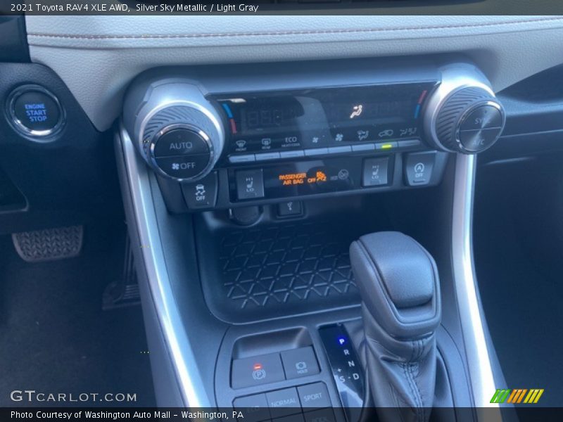 Silver Sky Metallic / Light Gray 2021 Toyota RAV4 XLE AWD