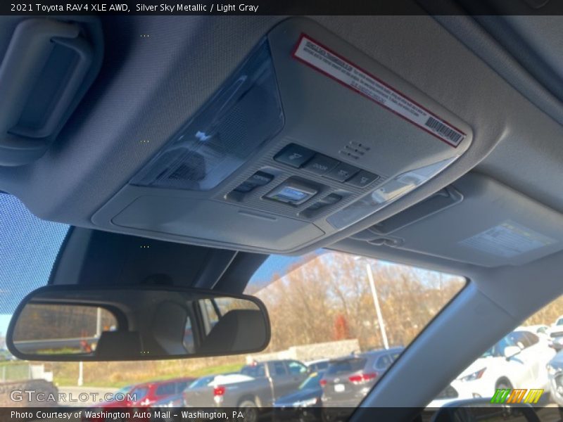 Silver Sky Metallic / Light Gray 2021 Toyota RAV4 XLE AWD