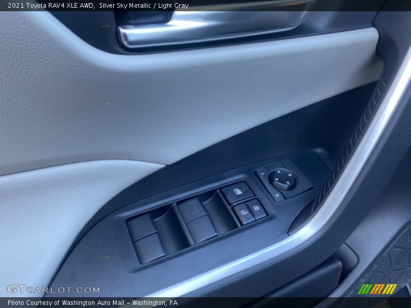 Silver Sky Metallic / Light Gray 2021 Toyota RAV4 XLE AWD