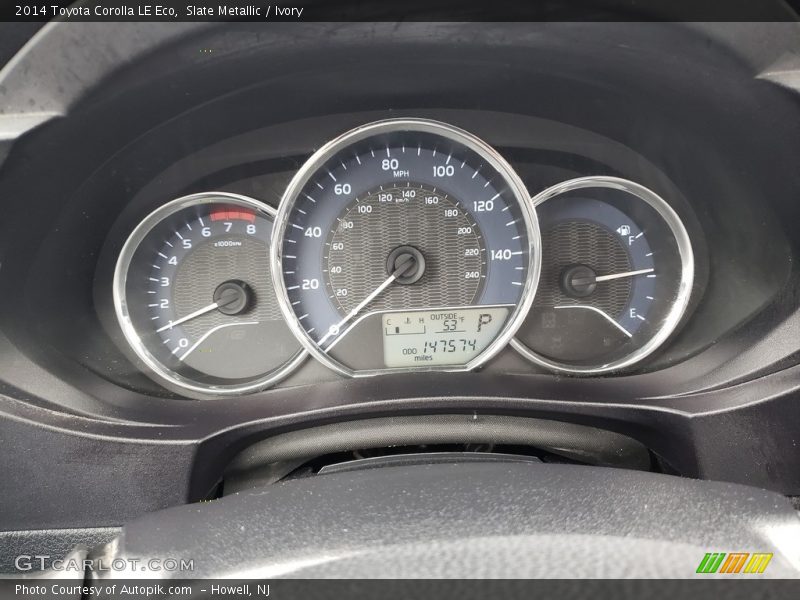Slate Metallic / Ivory 2014 Toyota Corolla LE Eco