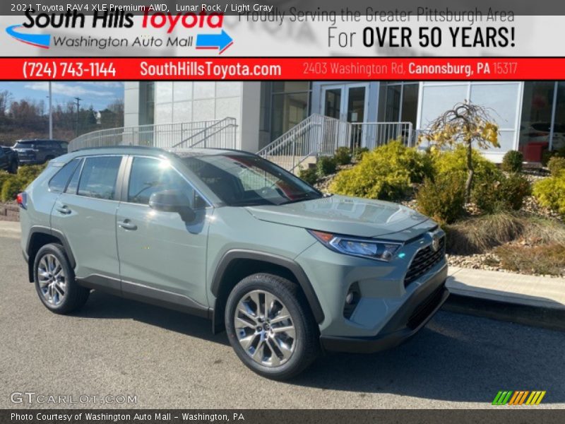 Lunar Rock / Light Gray 2021 Toyota RAV4 XLE Premium AWD