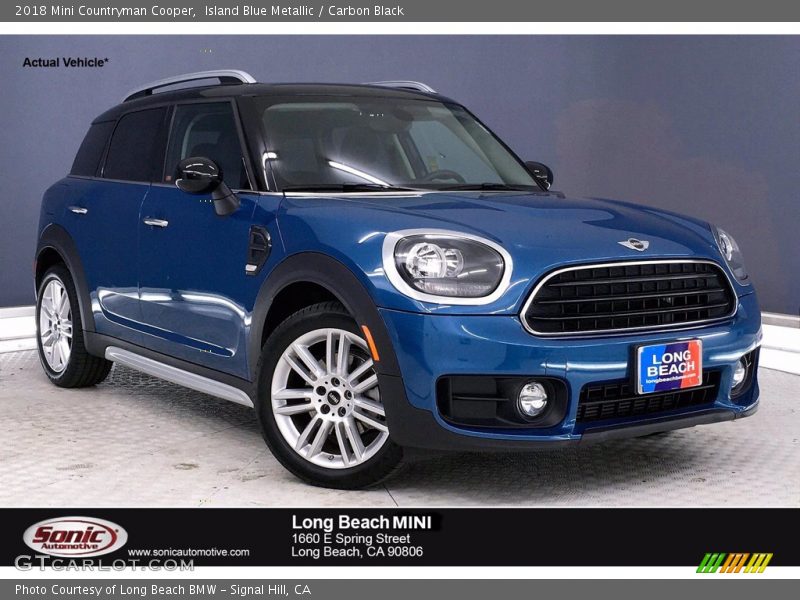 Island Blue Metallic / Carbon Black 2018 Mini Countryman Cooper