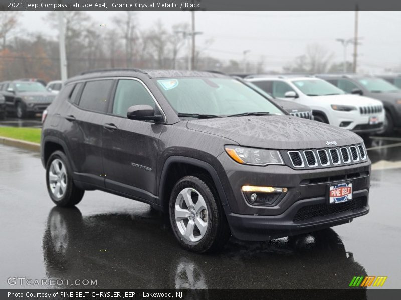 Granite Crystal Metallic / Black 2021 Jeep Compass Latitude 4x4