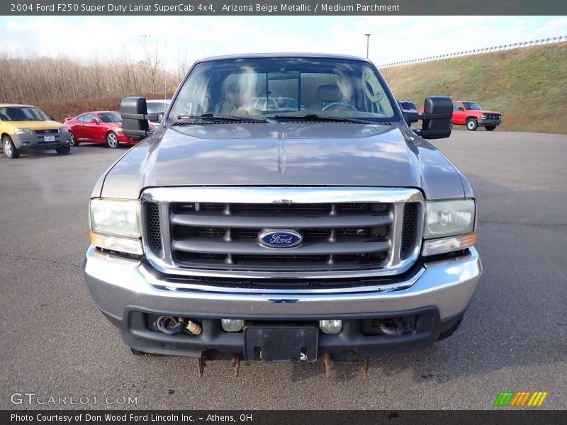 Arizona Beige Metallic / Medium Parchment 2004 Ford F250 Super Duty Lariat SuperCab 4x4