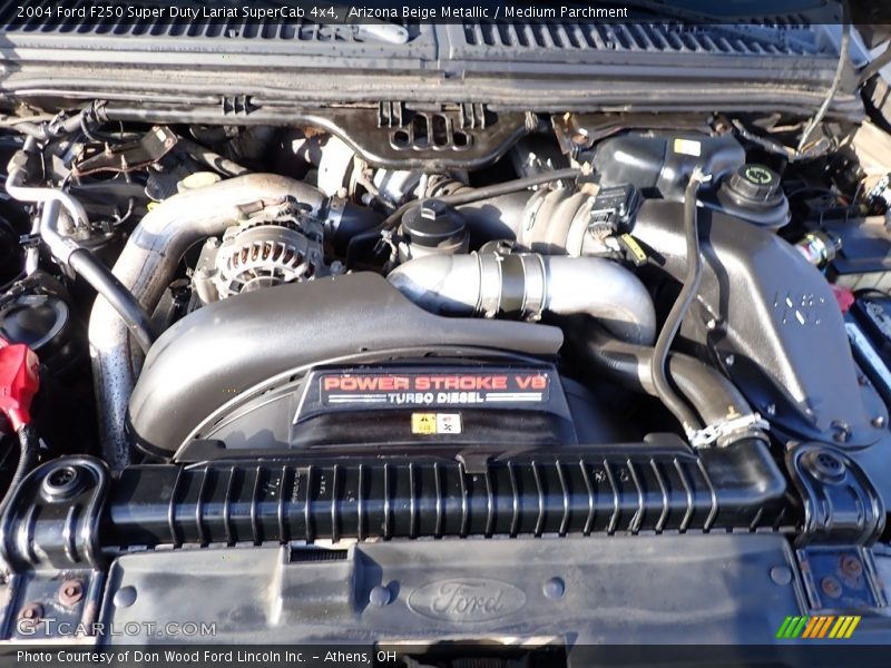 Arizona Beige Metallic / Medium Parchment 2004 Ford F250 Super Duty Lariat SuperCab 4x4