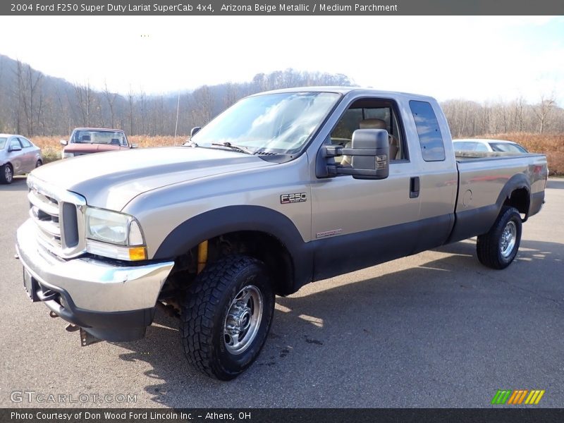 Arizona Beige Metallic / Medium Parchment 2004 Ford F250 Super Duty Lariat SuperCab 4x4