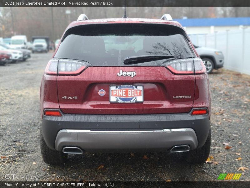 Velvet Red Pearl / Black 2021 Jeep Cherokee Limited 4x4