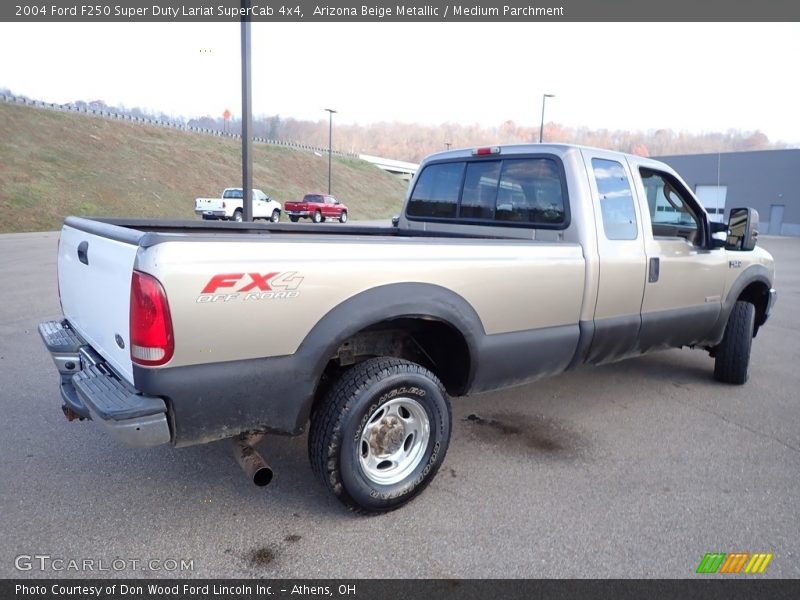 Arizona Beige Metallic / Medium Parchment 2004 Ford F250 Super Duty Lariat SuperCab 4x4