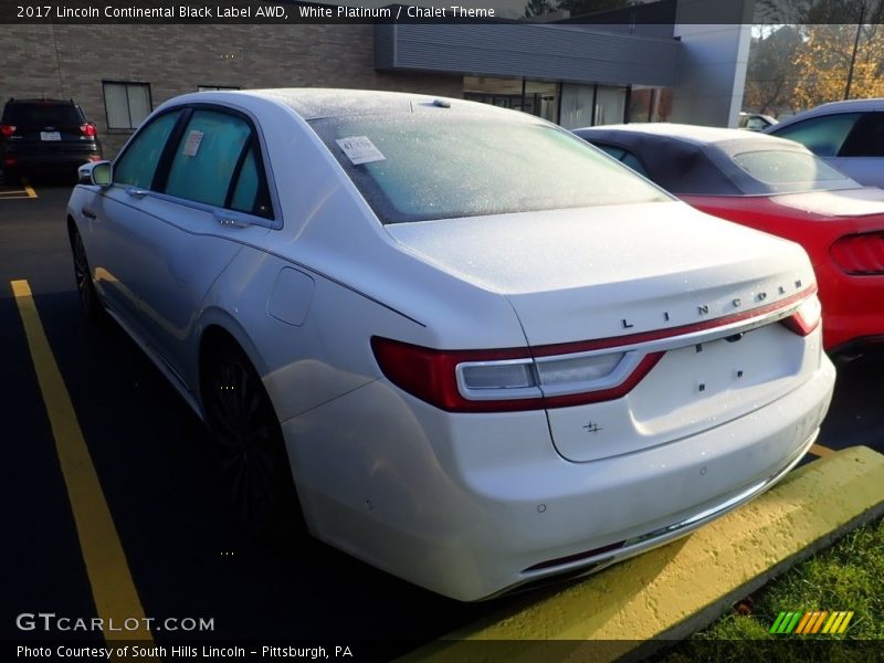 White Platinum / Chalet Theme 2017 Lincoln Continental Black Label AWD