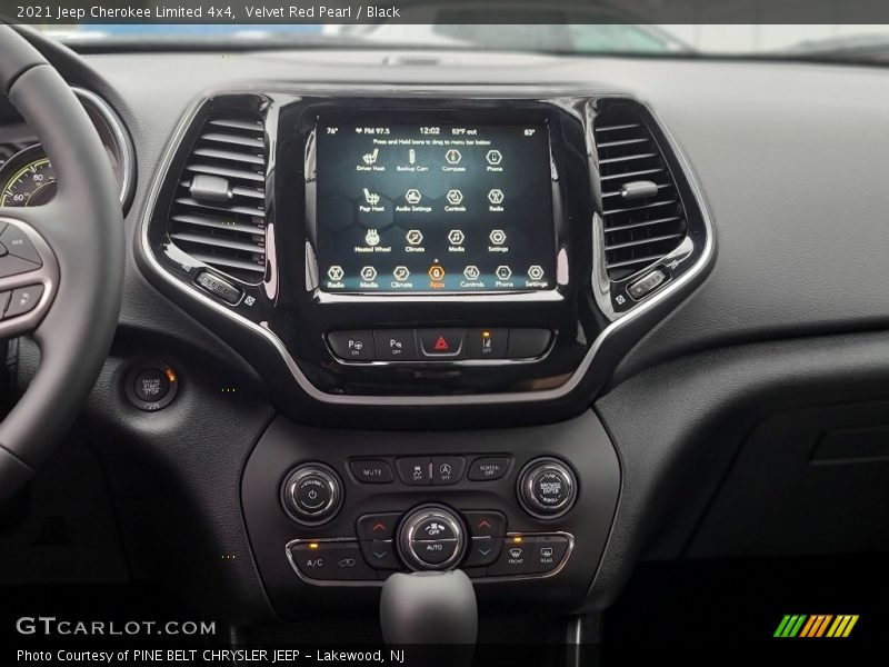 Velvet Red Pearl / Black 2021 Jeep Cherokee Limited 4x4