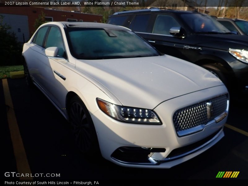 White Platinum / Chalet Theme 2017 Lincoln Continental Black Label AWD