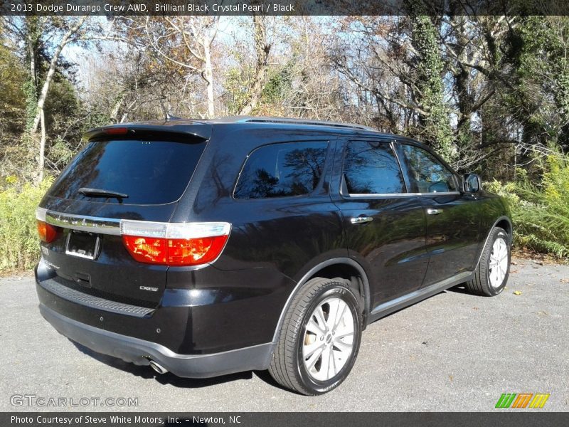 Brilliant Black Crystal Pearl / Black 2013 Dodge Durango Crew AWD