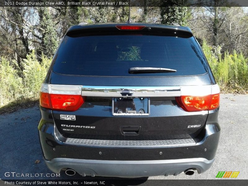 Brilliant Black Crystal Pearl / Black 2013 Dodge Durango Crew AWD