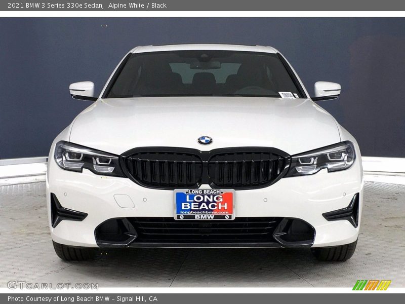 Alpine White / Black 2021 BMW 3 Series 330e Sedan
