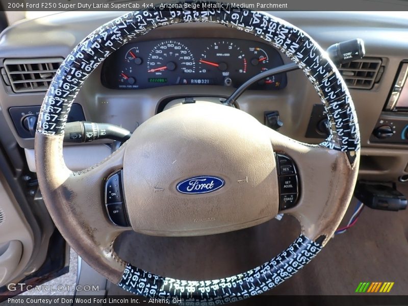 Arizona Beige Metallic / Medium Parchment 2004 Ford F250 Super Duty Lariat SuperCab 4x4