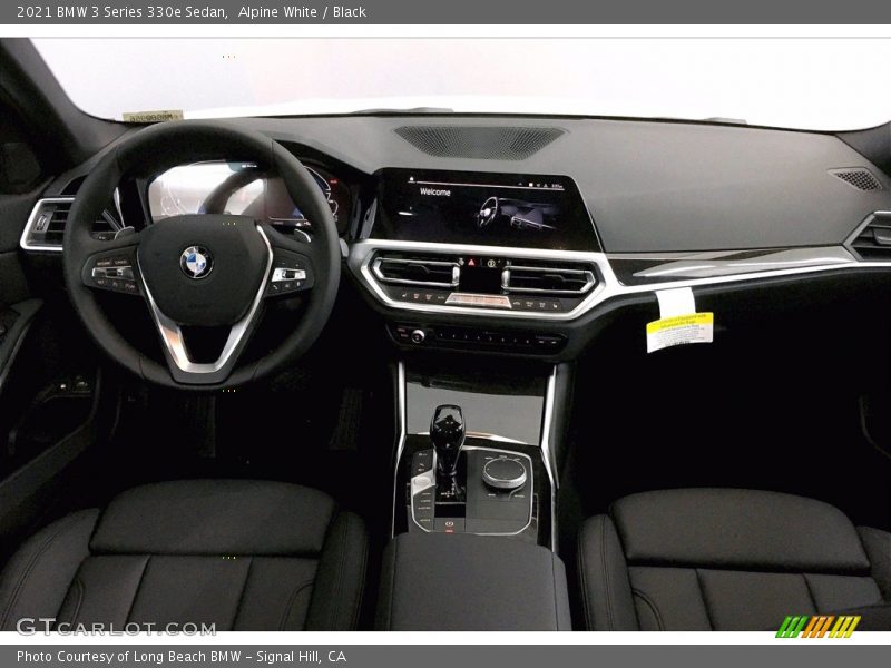 Alpine White / Black 2021 BMW 3 Series 330e Sedan