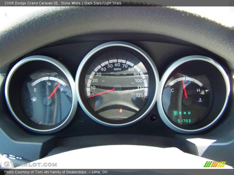 Stone White / Dark Slate/Light Shale 2008 Dodge Grand Caravan SE