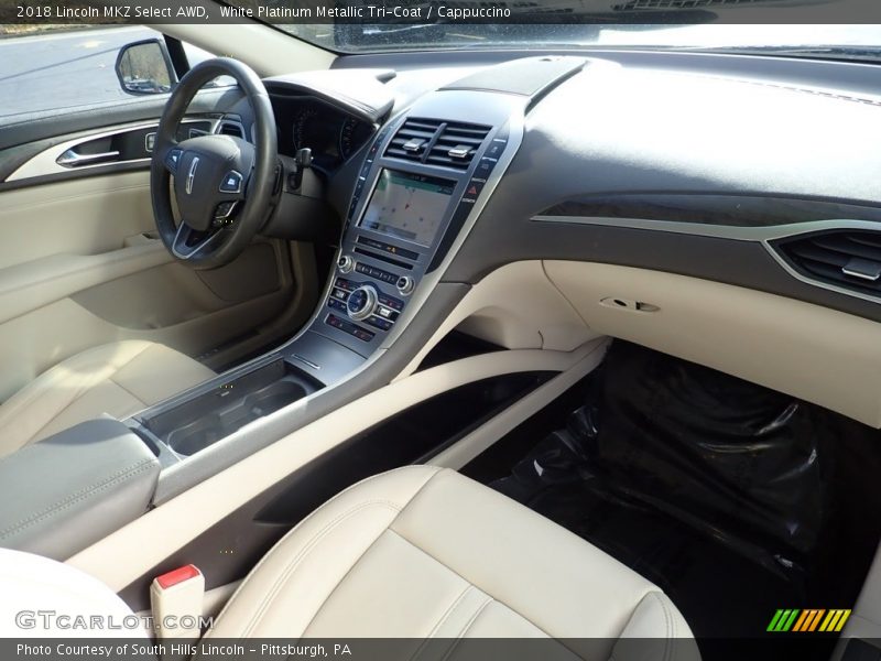 White Platinum Metallic Tri-Coat / Cappuccino 2018 Lincoln MKZ Select AWD
